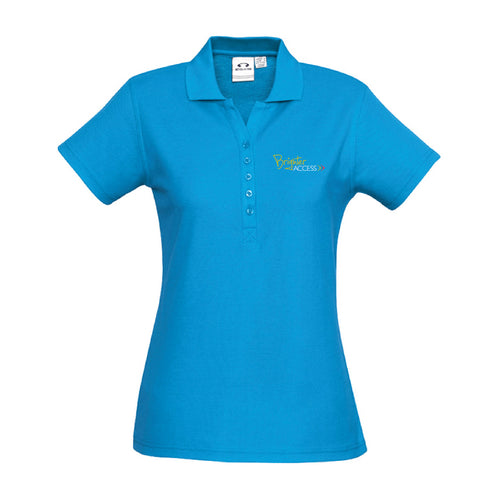 Ladies Brighter Access Polo (Cyan)